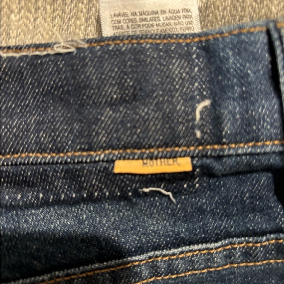 Mother Superior The Dodger Flood Wide Leg Denim Jeans in Digital Underground 33 - Picture 4 of 8